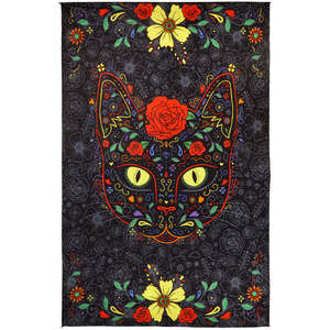 3D Sugar Kitty Tapestry 60x90" by Sunshine Joy